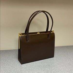 Ackery London made in England Elegant Brown Leather Handbag